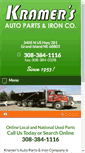Mobile Screenshot of kramersautoparts.com